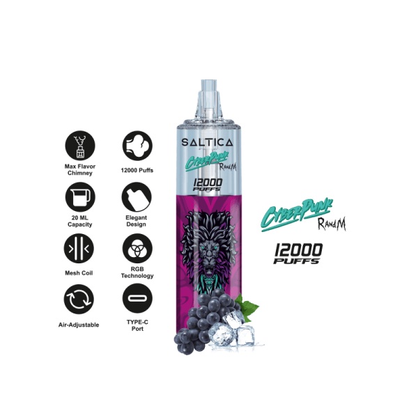 Saltica Cyberpunk 12000 Grape Ice