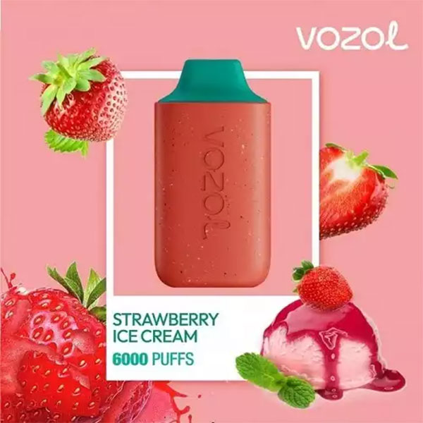 Vozol Star 6000 Strawberry Ice Cream